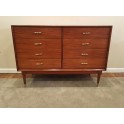 Mid Century Modern mahogany dresser c. 1960