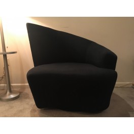 MCM Vladimar Kagan angled club chair