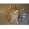 Gilded sunburst wall mirror c. 1960