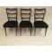 Set 6 Italian Mid Century dining chairs c. 1940. 