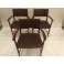 Set of 6 Mid C. rosewood arm chairs . Denmark  