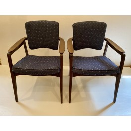 Pair Sigvard Bernadotte arm chairs c. 1960 Pair Sigvard Bernadotte arm chairs c. 1960