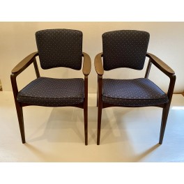 Pair Sigvard Bernadotte arm chairs c. 1960