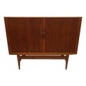 Scandinavian Two Door Tambour  cabinet c. 1960 ' SOLD'