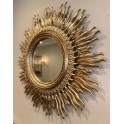 Gilt Sunburst hand carved mirror c 1970 ' SOLD '