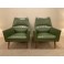 Pair of Mid Century Leather Lounge Chairs  c. 1970
