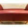 Mid C. Modern leather settee . 