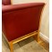 Mid C. Modern leather settee . 