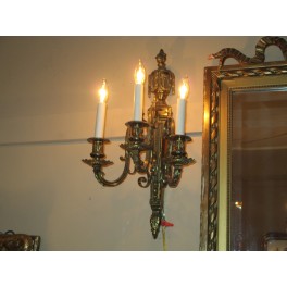 Pair Bronze sconces  c. 1900