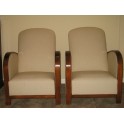 Pair Art Deco club chairs c. 1930's 'SOLD'