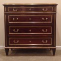 Empire mahogany chest  c 1890