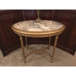 Louis XVI gilded side table c. 1890 Louis XVI gilded side table c. 1890