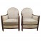 Pair of Art Deco Ruhlmann style club chairs 
